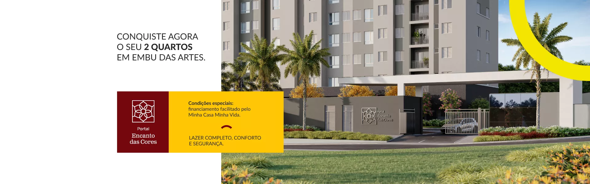 Conquiste agora o seu 2 quartos em Embu das Artes
